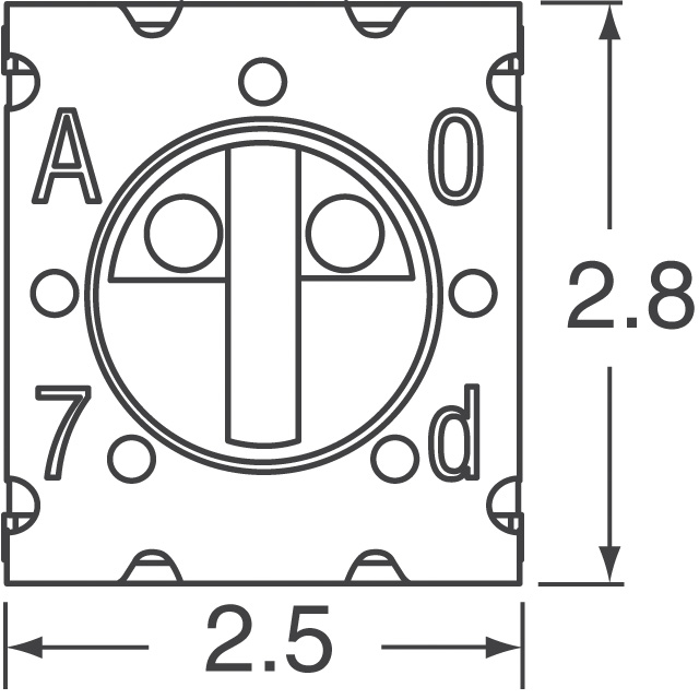 3312J-1-103E Bourns Inc.  Trimmer Potentiometers